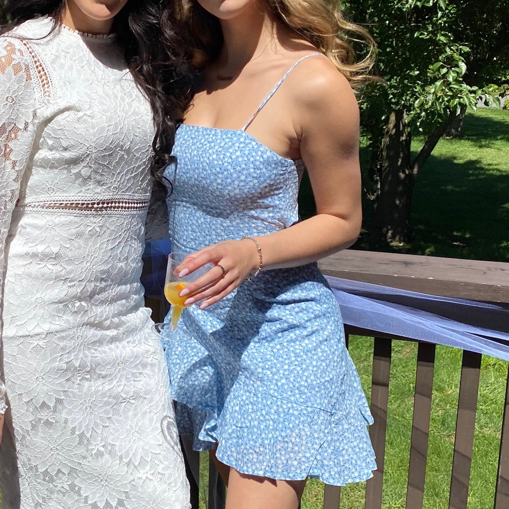 GRASBY MINI DRESS BLUE